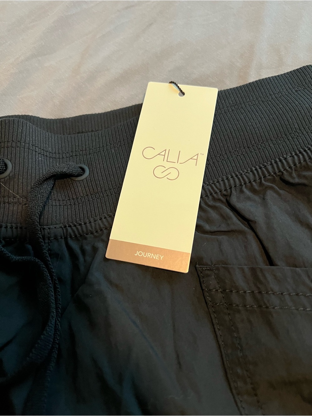 Alia Black Athletic Drawstring Shorts - Picture 2 of 5